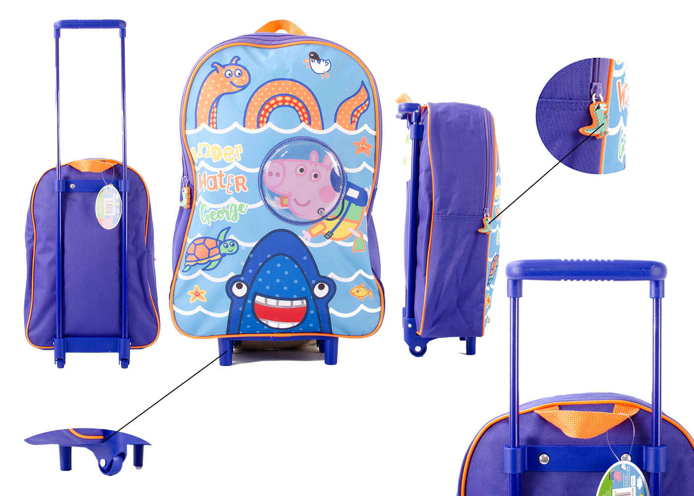 (image for) PEPPA PIG GEORGE SCOTTY WHEELED BAG